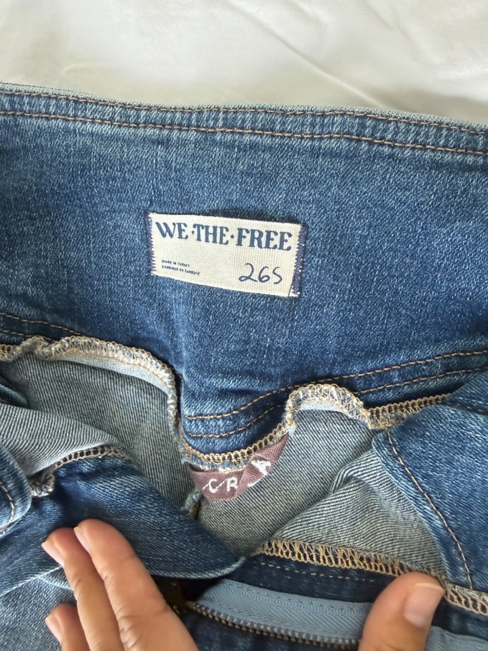 Free People High Waisted Flare Jeans, Size 26 Short - Picture 3 of 3